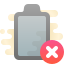 cute clipart style remove battery icon