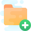 cute clipart style 폴더 추가 icon