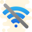 cute clipart style wi fi off icon