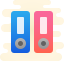 cute clipart style 바인더 폴더 icon