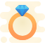 cute clipart style 다이아몬드 반지 icon