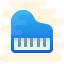 cute clipart style grand piano icon