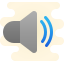 cute clipart style 중간 볼륨 icon
