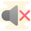 cute clipart style mute icon