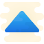 cute clipart style sort up icon