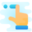 cute clipart style swipe right gesture icon