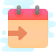 cute clipart style date to icon