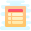 cute clipart style day view icon