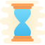 cute clipart style 빈 모래 시계 icon