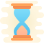 cute clipart style sand timer icon