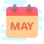 cute clipart style 5월 icon