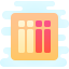 cute clipart style week view icon