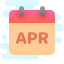cute clipart style 4월 icon