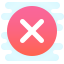 cute clipart style 취소하다 icon