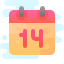 cute clipart style valentines day icon