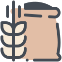 pastel color style 黑麦面粉 icon