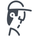 pastel color style farmer icon