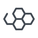 pastel color style waben icon