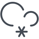 pastel color style snow icon