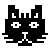ios 17 filled style pixel cat icon