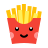 color style kawaii pommes frites icon