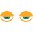 color style schläfrige augen icon
