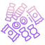 sweet and sour candies icon