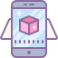 cute color style augmented reality icon