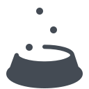 pastel color style pet bowl icon