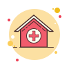 bubbles style hospital icon