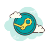 cloud style steam icon