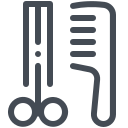 pastel color style barbershop icon
