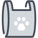 pastel color style hundekotbeutel icon
