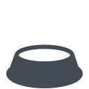 pastel color style pet bowl icon