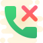 cute clipart style anruf abgebrochen icon