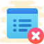cute clipart style eigenschaft löschen icon