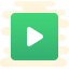 cute clipart style right button icon