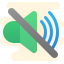 cute clipart style no audio icon