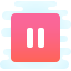 cute clipart style 정사각형 멈춤 icon