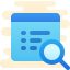 cute clipart style search property icon