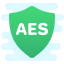 cute clipart style security aes icon