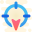 cute clipart style south direction icon