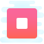 cute clipart style stop squared icon