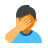 color style facepalm icon