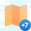 cute clipart style zona horaria +7 icon