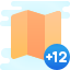 cute clipart style timezone +12 icon