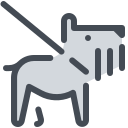 pastel color style leash icon