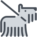pastel color style leash icon