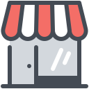 pastel color style online shop icon