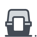 pastel color style cat cage icon